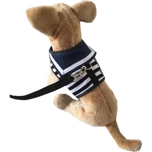 Pet chest back dog leash sailor striped chest back leash leash dog supplies manufacturers wholesale