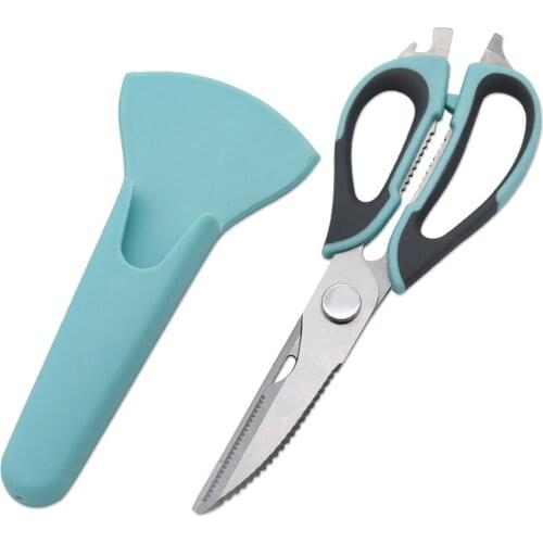 Kitchen Scissors Multifunctional Poultry Bottle Opener Bone Cutter Shear Scissors Peel Poultry Shear With Magnetic Storage Bag