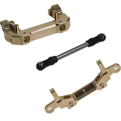 Brass Front / Rear Bumper Bracket & Tie Rod for Axial SCX10 III AX103007 RC Car Parts