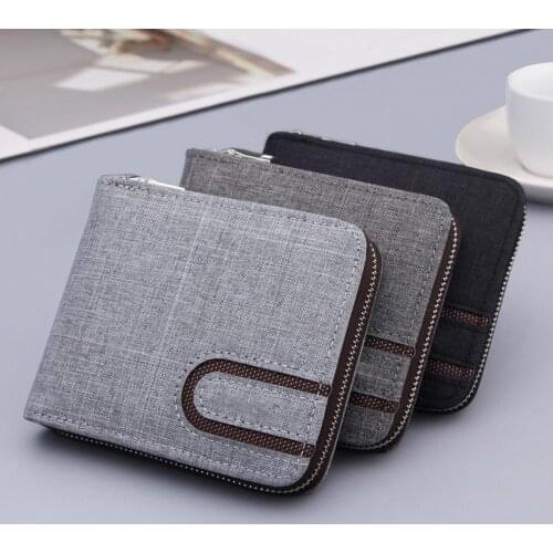 Men Fashion Bifold Multi Card Slots Solid Color Wallet Card Cash Short Holder Coin Purse Wallet Purse кошелек женский