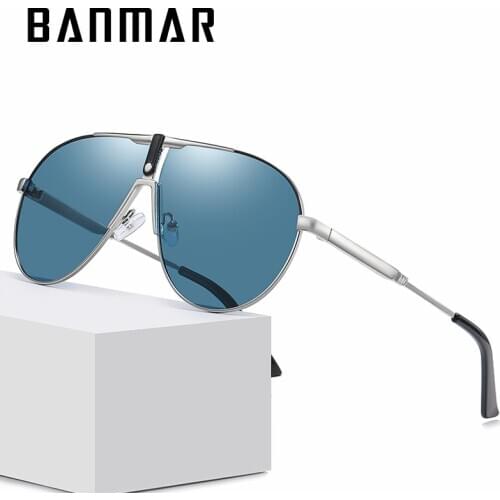 BANMAR Polarized Sunglasses Men Women Brand Designer Sun Glasses Vintage Male Female Goggles UV400 Oculos Gafas De Sol