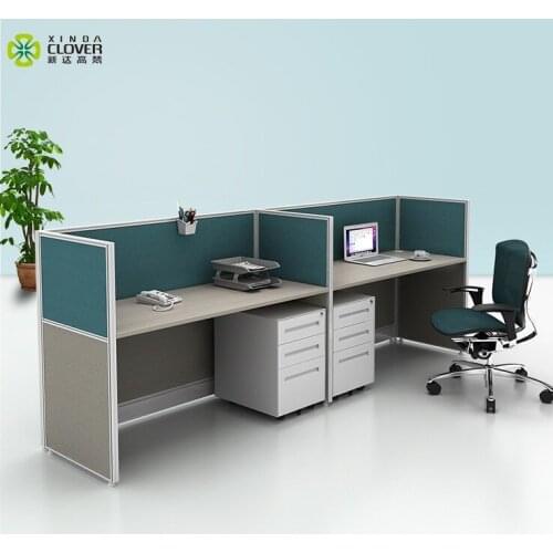Office partition design modular furniture face to face 2 peoson interior office workstation partition
