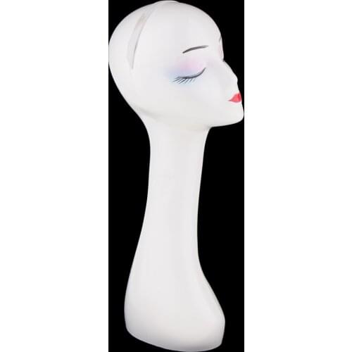 Salon Retail Stores White Women Female Mannequin Head Hair Wigs Jewelry Glasses
