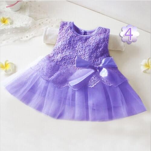 Girls princess dress Childrens clothing baby girls clothes kids tutu dress girl chiffon dress with Bowknot