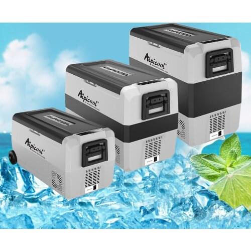Portable Freezer 12 Volt Refrigerator for Car Van Vehicle Boat Home for Camping Travel Fishing Outdoor 12/24V DC and 100/240V AC