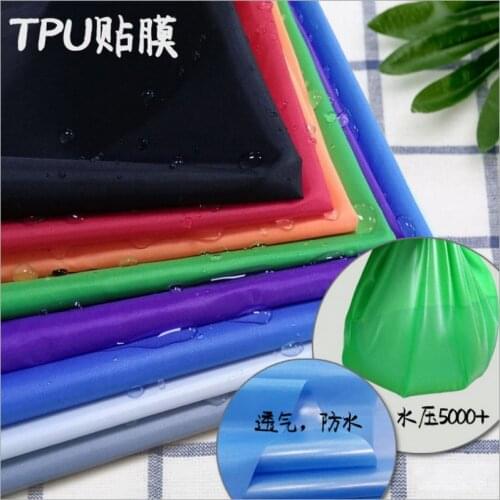 Strong waterproof fabric TPU raincoat shower curtain apron outdoor clothing DIY sewing material by the meter