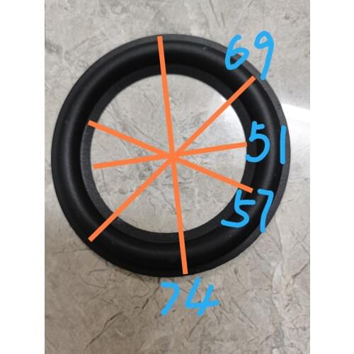 2 pieces 3 inch 3" woofer bass loudspeaker SPEAKER RUBBER SURROUNDS REPAIR 49mm/ 54mm / 69mm/ 74mm