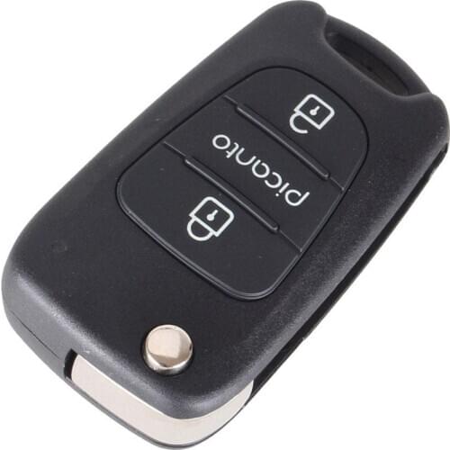 3 Buttons Car Flip Folding Remote Key Fob Cover Shell Case for Kia- Picanto