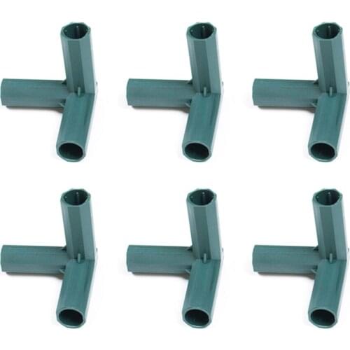 Frame Connector Filling Plastic Pipe Parts Plant Support Connectors 16mm Strong And Durable 16 Mm 6pcs Bracket DIY Accessories