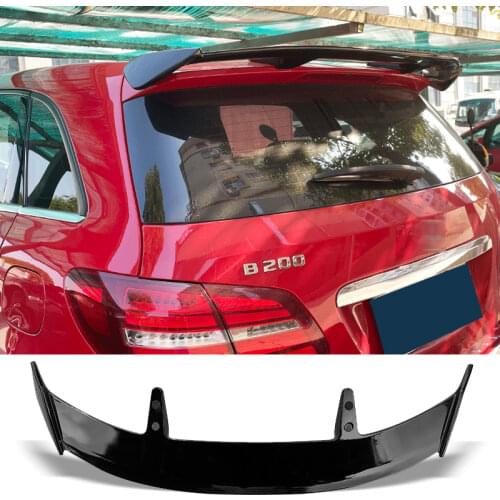 Roof Spoiler Type TE Carbon Surface ABS Material Car Rear Trunk Wing Tail Spoiler For Benz B200 B45 AMG 2009 - 2018