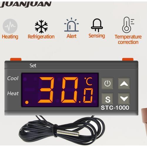 10pcs STC-1000 Temperature Controller Thermostat 12V 24V 220V Thermostat and Heater Cooler Control Incubator 40% off