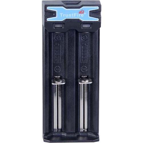 TrustFire TR-016 5V Mini Universal Micro USB Battery Charger 2 Slots for 10440 14500 16340 18350 18500 18650 Lithium Batteries