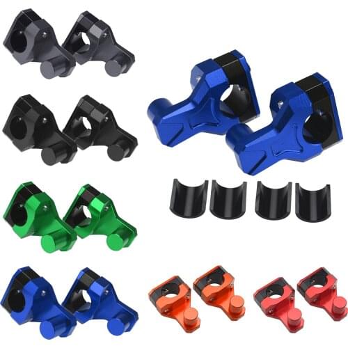 22MM And 28MM Universal Motorcycle CNC Aluminum Alloy Rod Clip Raised Handlebar Riser Adapter