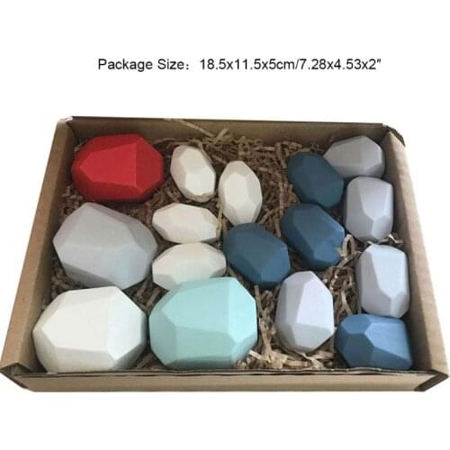 High Quality Children Adult Wooden Colored Building Block Stacking Game Early Educational Toy