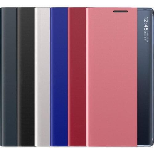 50Pcs/lot Mirror Cover Clear View Wallet Phone Case For iPhone 12 Mini 11 Pro XS Max XR X 7 8 Plus Flip Case