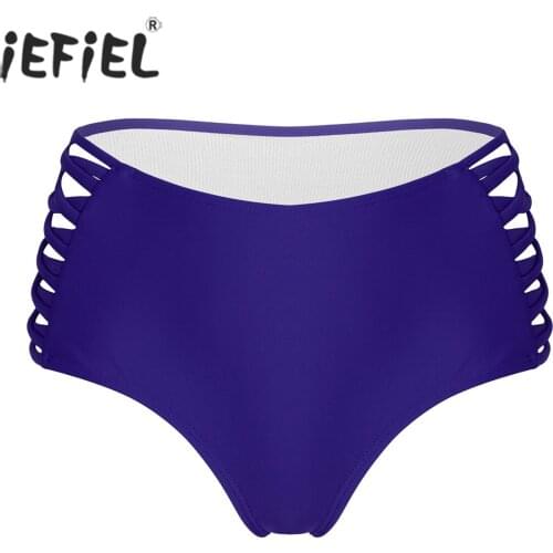 IEFiEL Women Hollow Out Briefs Elastic waistline G-String Sexy Underwear Female Exotic Panties for Lingerie Party Performance