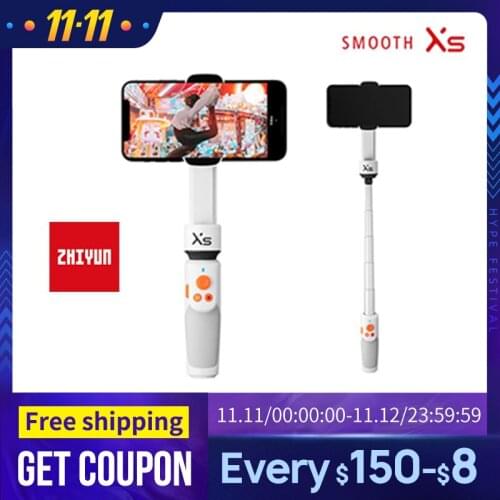 ZHIYUN Official SMOOTH XS Phone Gimbals Selfie Stick Handheld Stabilizer Palo Smartphones for iPhone Huawei Xiaomi Redmi Samsung