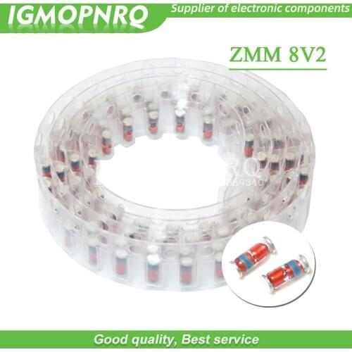 200PCS ZMM 8V2 LL34 SMD Zener diode package 1/2W 0.5w 8.2V Chip Zener diode