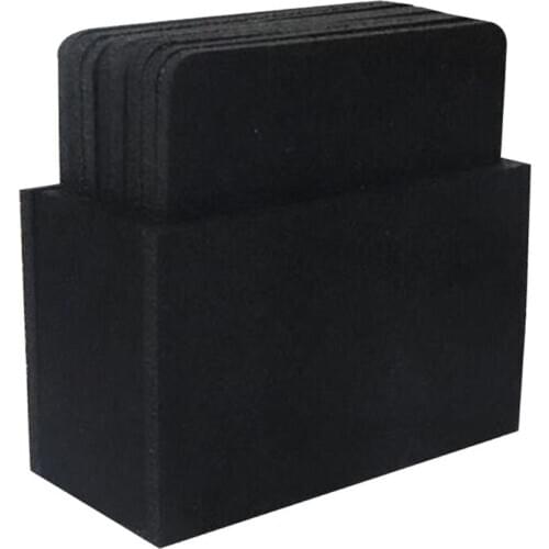 10Pcs Felt Drink Coaster Set with Holder Modern Decorative Coasters AXYC