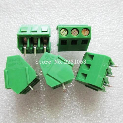 10PCS/LOT Terminals KF103-5.08-3P KF103-3P 300V 10A Screw 3Pin 5.08mm Straight Pin PCB Screw Terminal Block Connector 22-12A WG