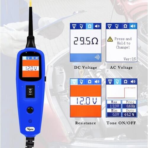 100% Original Vgate PT150 Electrical System Diagnostic Circuit Tester Tool Power Probe Tester Vgate PowerScan PT 150