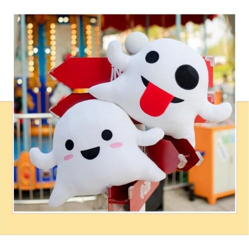 2 Pieces/Set 20/30/40cm Cute Ghost Soft Stuffed Horror Monsters Kawaii Plushies Toy Cartoon Plush Doll Halloween Decor Pillow