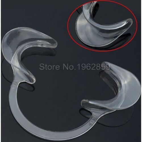 20pcs Large Size Dental Clinic C-Type Mouth Opener Cheek Retractor Teeth Whitening Dental Oral Hygiene White Color