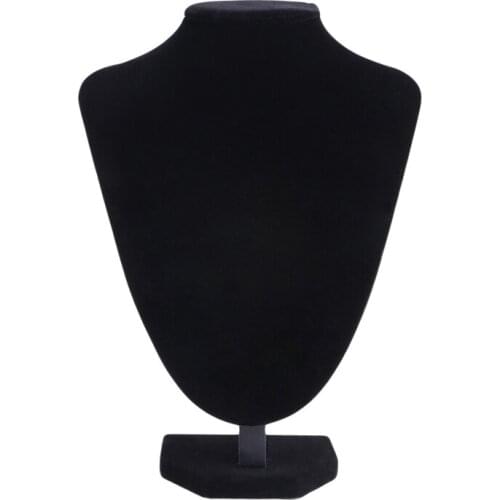 25*18cm Velvet Jewelry Necklace Pendant Neck Model Props Display Stand Holder