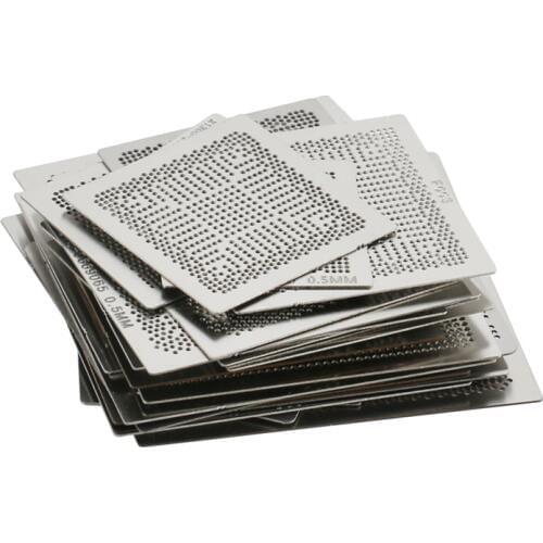 43pcs/set ATI Chip Direct Heating BGA Stencil Bga Reballing Stencil Kit BGA Jig Direct Heating