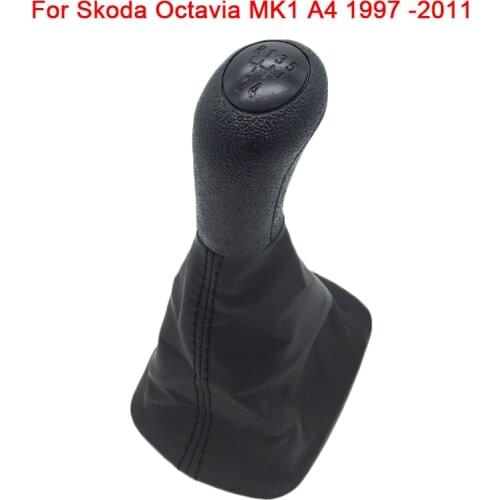 5 Speed Car Gear Shift Knob Gaiter Boot Cover Case for Skoda Octavia MK1 A4 1997 1998 1999 2000 2001 2002 2003 2004 2005 -2011