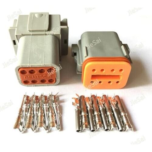 8 Pin Deutsch DT06-8S DT04-8P Female Male DT Series Automotive Connector Waterproof Electrical Wire Connector