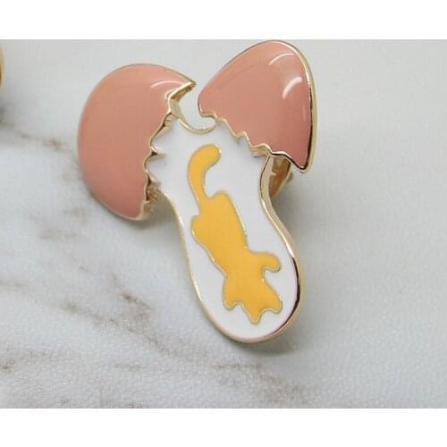 Free shipping wholesale 10pcs/ quality fashion jewelry accessories enamel broken egg badge brooch pin