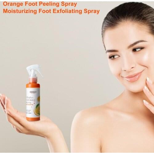 Japan Cosmetics Foot Peeling Spray Natural Orange Essence Pedicure Hands Dead Skin Exfoliator Mask Whiten Foot Care Tool