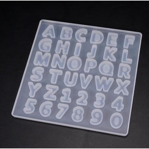 Numerals Alphabet Silicone Mold jewelry making DIY tool UV epoxy resin molds Dried Flower Resin Decorative Crafts