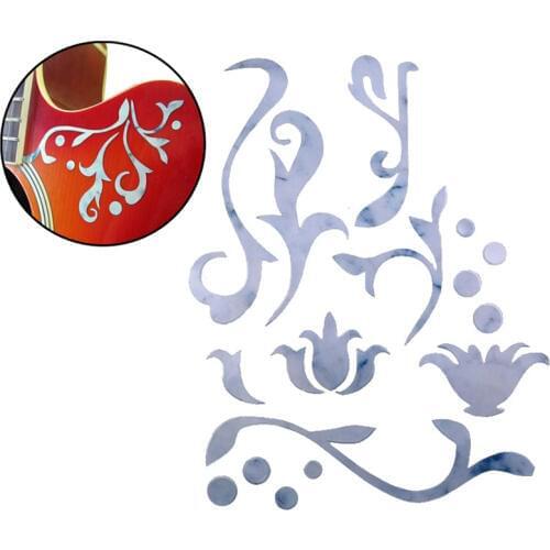 DIY Guitar Fret Neck Decals New 5pcs Guitar Top Stickers Imitation Abalone