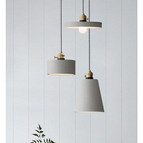 Designer Lamp Vintage Home Decor Cement Industrial Lamp Cafe Pendant Lights Bar Dinning Room Kitchen Hanging Lamps Light Fixture