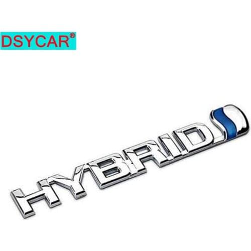 DSYCAR 3D Metal HYBRID Car Sticker Emblem Badge For Jeep BMW Ford Lifan Nissan Mazda Audi VW Honda car Lada Chevrolet Buick