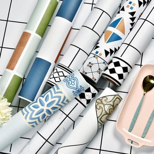 3/5/10M Glossy Waterproof PVC Cabinet Wallpaper Self Adhesive Contact Paper Cabinet For Door Furniture Stickers Bathroom Kitchen