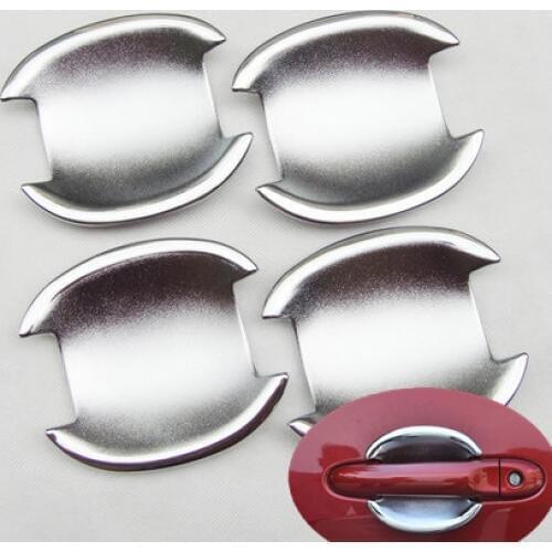 Chrome Car Door Handle Cup Bowl Cover For Nissan Cube 2009 - 2016 Juke 2011 - 2018 Versa 2012 - 2018 Nissan Note E12 2013-2019