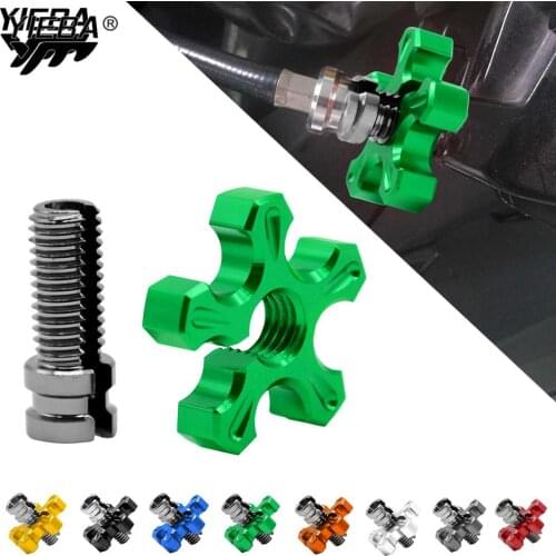 M8 *1.25 Motorcycle CNC Clutch Cable Wire Adjuster Screw For KAWASAKI 500 KX 450 KLX250 450R KLR650 390 200 125 RC125