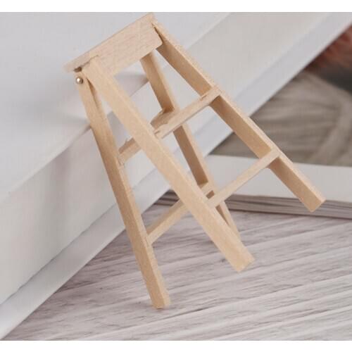 1:12 Dollhouse Miniature Furniture Wooden Ladder