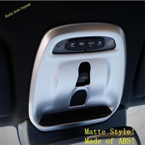 Lapetus Front / Rear Roof Reading Lights Lamps Cover Trim For VOLVO XC40 2018 - 2021 Matte / Carbon Fiber ABS Auto Accessories