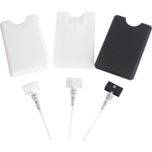 20ml Card Shape Plastic Perfume Sprayer Refillable Empty Bottle Creative Flat Type Fine Mist Atomizer Portable Container