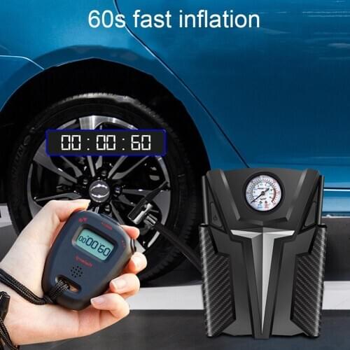 Portable Air Compressor Digital Tire Inflator 12V Tire Inflator Pump For Car Bicycles Motorcycle Tires Basktball