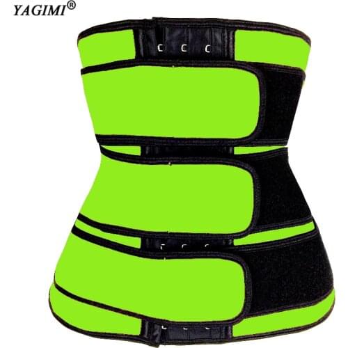 YAGIMI Waist Trainer Slimming Lose Weight Sweat Belt Body Shaper Underbust Corset Women Tummy Control Workout Belly Girdles