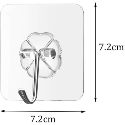 10pcs Strong Transparent Suction Cup Sucker Wall Hooks 2019 Wall Sale Hanger Hooks Hot 6*6cm For Kitchen Bathroom Q0K1