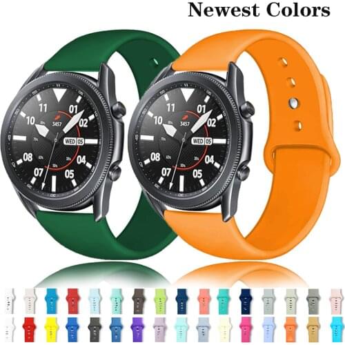 Silicone strap for samsung watch 3 Galaxy watch 46mm active 2 watchband amazfit GTR/GTS bracelet HUAWEI watch GT2/2e/pro strap