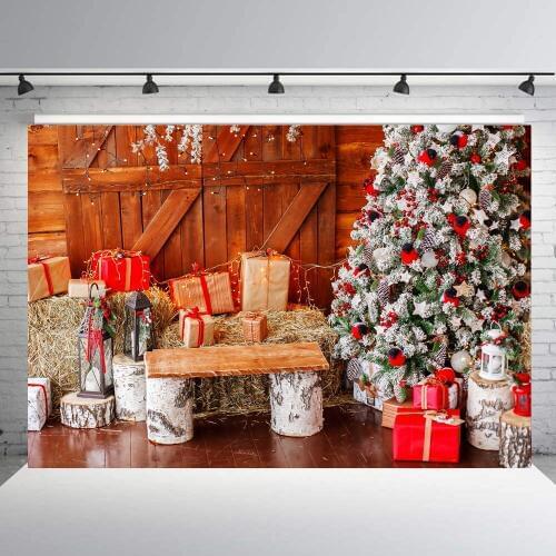 Christmas Backdrops for Photoshoot trees Photo Background Xmas Decoration Photography Props kids picture party event vinyl