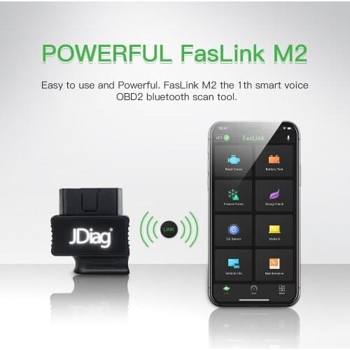 OBDII Code Reader Automotive Diagnostic Scanner OBD2 Bluetooth 4.0 JDiag Faslink M2 PK Blue Driver OBDLink Bluedriver Easy Diag