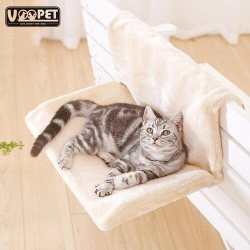1 Pcs Cat Bed Removable Window Sill Cat Radiator Lounge Hammock for Cats Kitty Hanging Bed Cosy Carrier Pet Bed Seat Hammock